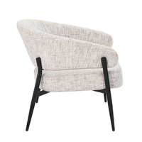 MORITZ ARMCHAIR FABRIC BEIGE METAL BLACK E1 PRC
