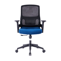 STABILO CHAIR DESK FABRIC BLACK BLUE 47,5x43xH110cm E1 PRC