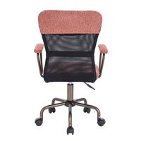 BELL CHAIR DESK FABRIC PUCE GUNMETAL 54x52xH92cm P
