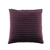 PLISSE DECOR CUSHION VELVET PURPLE 45x45cm PRC