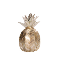 ANANNIA DECO PINEAPPLE POLYRESIN SILVER D12,5xH21,