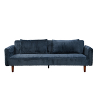COTTLE SOFA BED 3SEAT FABRIC BLUE E1 PRC