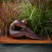 KARSON DECO FIGURE POLYRESIN BROWN 57x22,9xH30,4cm