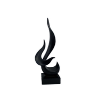 TOBAC 2 DECO POLYRESIN BLACK 15,4x7,4xH39,4cm PRC