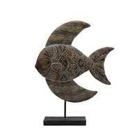GOURAMI DECO FISH POLYRESIN BROWN 26,1x6xH33cm PRC