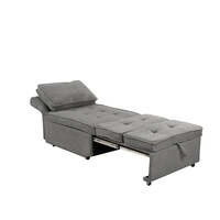 SLEEP ARMCHAIR BED FABRIC GREY DARK FABRIC E1