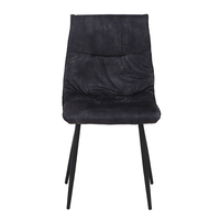 LINEA CHAIR FABRIC ANTRACITE METAL BLACK E1 PRC