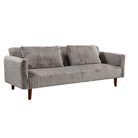 COTTLE SOFA BED 3SEAT FABRIC GREY LIGHT E1 PRC
