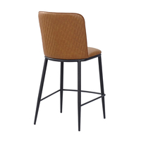 COUTURE STOOL BAR FABRIC CAMEL METAL BLACK PRC