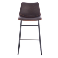 NUEVO XL STOOL BAR FABRIC BROWN ANTIQUE WASHED BLA