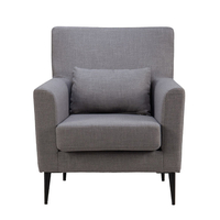 ALL TIME ARMCHAIR EASY CLEAN FABRIC GREY E1 EU