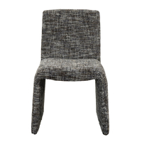 QUADRO CHAIR FABRIC GREY DARK METAL E1 PRC