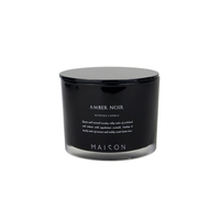 WELLNESS CANDLE SCENTED CANDLE GLASS BLACK D10xH7,