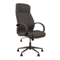 BOSS CHAIR DESK FABRIC BLACK GUNMETAL 63x68xH126cm PRC