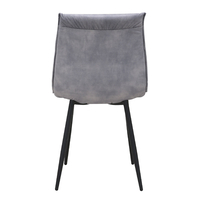 LINEA CHAIR FABRIC GREY SILVER METAL BLACK E1 PRC