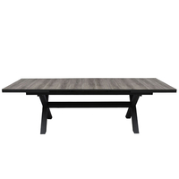 SORPRESA TABLE ALUMINIUM GREY GREY DARK 202x101xH7