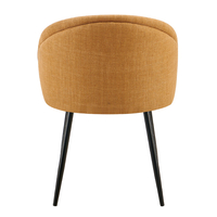 FIGARO CHAIR ARMCHAIR FABRIC YELLOW METAL BLACK E1 PRC