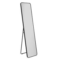 LISSO MIRROR STANDING ALUMINIUM BLACK 40x165