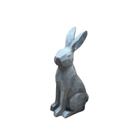 EASTER ROGER RABBIT POLYRESIN GREY 21,3x15,7xH39,5