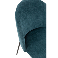 EGG CHAIR FABRIC WATER GREEN METAL BLACK E1 PRC