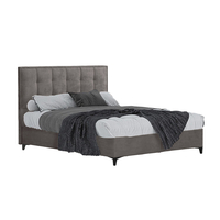 PIANO BED WITH STORAGE (FOR MATTRESS 160x200cm) CHENILLE MUSHROOM 05-780 E1 TR