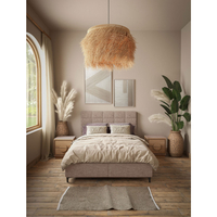 DEAL SET BED WITH STORAGE AND MATTRESS FABRIC BEIGE E1 TR