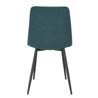 PRAGA CHAIR FABRIC PETROL METAL BLACK E1 PRC