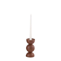 FORMAS CANDLE HOLDER ALUMINIUM TERRACOTTA 8x8xH16c