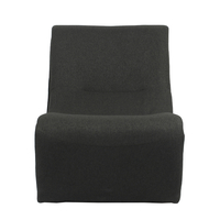 FLOW ARMCHAIR FABRIC GREY DARK METAL E1 PRC