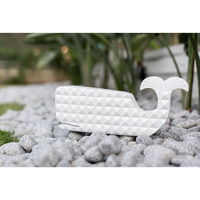 PISTRIS 1 DECO FISH POLYRESIN WHITE 40x10,7x17,6 P