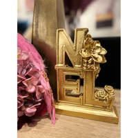 XMAS NOEL DECO POLYRESIN GOLD 16x5xH19,5cm PRC