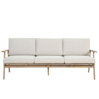 ETOILE LOUNGE SET 1+2+1 WOOD ACACIA NATURAL BEIGE