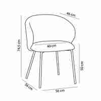 KIRA CHAIR FABRIC MINT METAL GREEN LIGHT E1 PRC