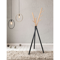 OSAKA COATRACK METAL BLACK NATURAL PRC