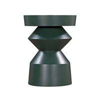 EDGY SIDE TABLE WOOD MANGO GREEN 48x48xH62,5cm IN