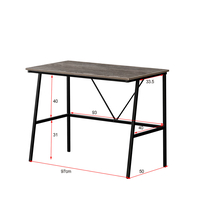 SO SIMPLE DESK CHIPBOARD WITH MELAMINE SONOMA BLACK 100x54xH75cm E1 PRC