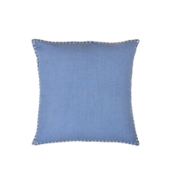 AGADIR 6 DECOR CUSHION COTTON BLUE 45x45cm IN