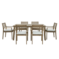 TOUJOUR DINING SET 6+1 SET 6+1 WOOD ACACIA NATURAL