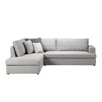 REMIX SOFA CORNER LEFT EASY CLEAN FABRIC GREY E1 EU