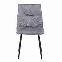 LINEA CHAIR FABRIC GREY SILVER METAL BLACK E1 PRC