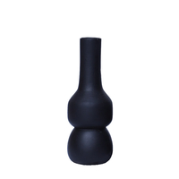ANTIOPE CANDLE HOLDER WOOD MANGO BLACK D7xH26cm IN