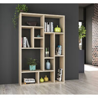 LYON 120 BOOKCASE HONEYCOMB SONOMA 120x29,6xH180cm E1 PRC