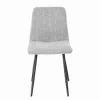 PRAGA CHAIR FABRIC GREY LIGHT METAL BLACK E1 PRC