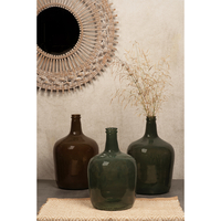 CRUSHED CARAMEL BOTTLE RECYCLED GLASS CARAMEL D24,