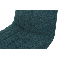 PRAGA CHAIR FABRIC PETROL METAL BLACK E1 PRC