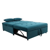 XENIA SOFA BED 2SEAT FABRIC EMERALD E1 PRC