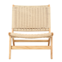 OMA ARMCHAIR WOOD RUBBERWOOD NATURAL WATER ROPE PRC