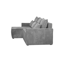 SAY SOFA BED REVERSABLE EASY CLEAN FABRIC GREY LIGHT E1 EU