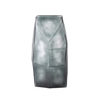 ROCHE GREY VASE GLASS GREY 20,5x15xH38cm PRC