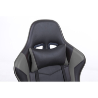 EXPLOR GAMING CHAIR DESK FABRIC BLACK METAL GREY METAL 50x71xΗ135cm PRC